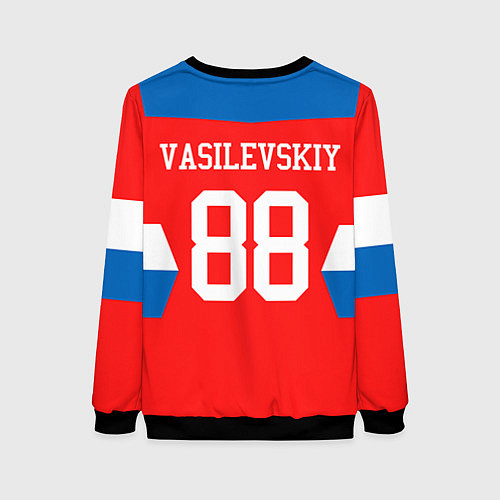 Женский свитшот Сборная РФ: #88 VASILEVSKIY / 3D-Черный – фото 2