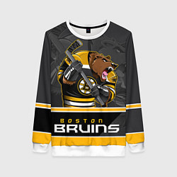 Свитшот женский Boston Bruins, цвет: 3D-белый