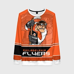 Свитшот женский Philadelphia Flyers, цвет: 3D-белый