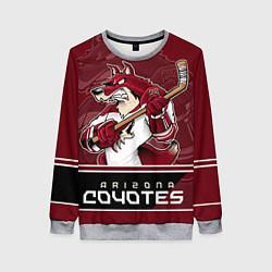 Свитшот женский Arizona Coyotes, цвет: 3D-меланж