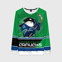 Свитшот женский Vancouver Canucks, цвет: 3D-белый