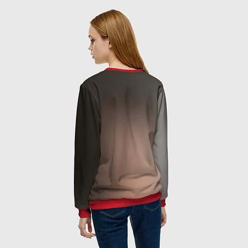 Женский свитшот Ian Somerhalder / 3D-Красный – фото 4