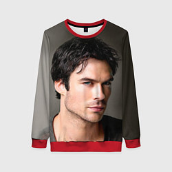 Свитшот женский Ian Somerhalder, цвет: 3D-красный