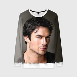 Свитшот женский Ian Somerhalder, цвет: 3D-белый