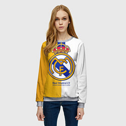 Свитшот женский Real Madrid CF, цвет: 3D-меланж — фото 2