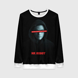 Свитшот женский Mr Robot, цвет: 3D-белый