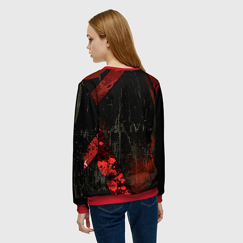 Женский свитшот CS:GO Survivor Z Style / 3D-Красный – фото 4