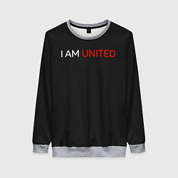 Свитшот женский Manchester United team, цвет: 3D-меланж