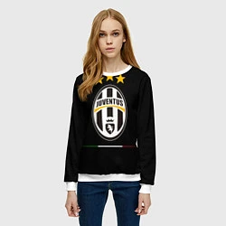 Свитшот женский Juventus: 3 stars, цвет: 3D-белый — фото 2