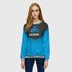 Свитшот женский Cloud 9 Uniform, цвет: 3D-меланж — фото 2
