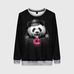 Свитшот женский Donut Panda, цвет: 3D-меланж