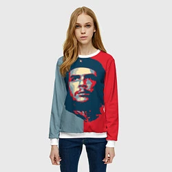 Свитшот женский Che Guevara, цвет: 3D-белый — фото 2