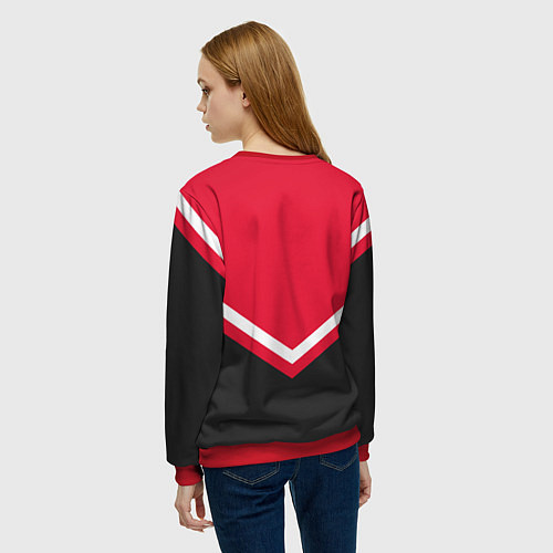 Женский свитшот NHL: Carolina Hurricanes / 3D-Красный – фото 4