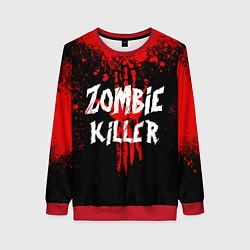 Свитшот женский Zombie Killer, цвет: 3D-красный