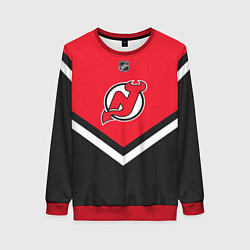 Свитшот женский NHL: New Jersey Devils, цвет: 3D-красный