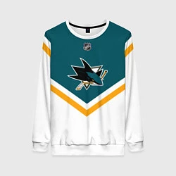 Свитшот женский NHL: San Jose Sharks, цвет: 3D-белый