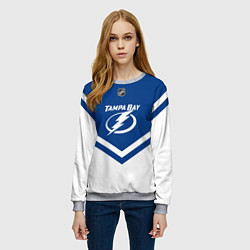 Свитшот женский NHL: Tampa Bay Lightning, цвет: 3D-меланж — фото 2
