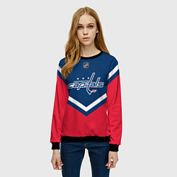 Свитшот женский NHL: Washington Capitals, цвет: 3D-черный — фото 2