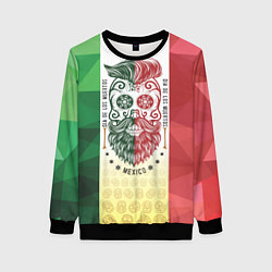 Свитшот женский Мексика, цвет: 3D-черный