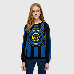Свитшот женский Inter FC 1908, цвет: 3D-черный — фото 2