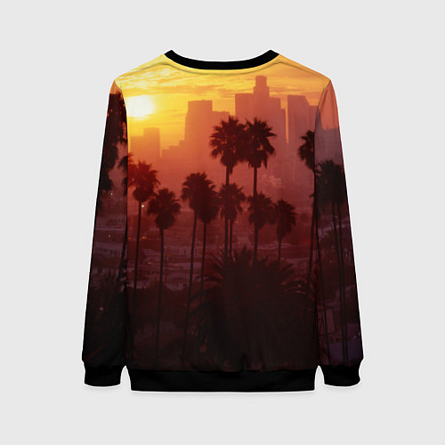Женский свитшот Калифорния Лос-Анджелес / 3D-Черный – фото 2