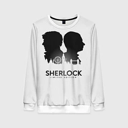 Свитшот женский Sherlock Edition, цвет: 3D-белый