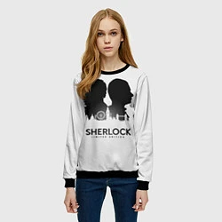 Свитшот женский Sherlock Edition, цвет: 3D-черный — фото 2