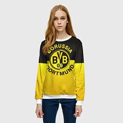 Свитшот женский Borussia Dortmund FC, цвет: 3D-белый — фото 2