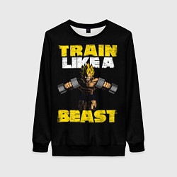 Свитшот женский Train Like a Beast, цвет: 3D-черный