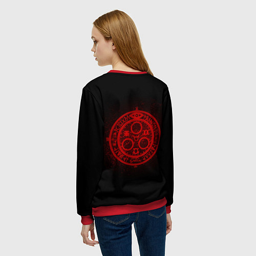 Женский свитшот Silent Hill: Dark Faith / 3D-Красный – фото 4