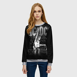 Свитшот женский AC/DC: Rock You, цвет: 3D-меланж — фото 2