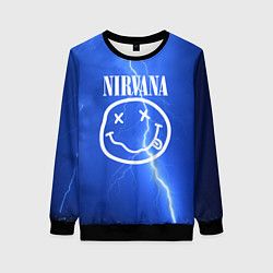 Свитшот женский Nirvana: Lightning, цвет: 3D-черный