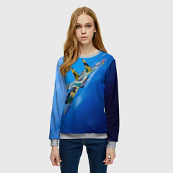 Свитшот женский Су 35, цвет: 3D-меланж — фото 2