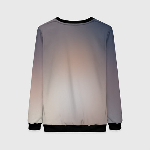 Женский свитшот Лисьи глазки / 3D-Черный – фото 2