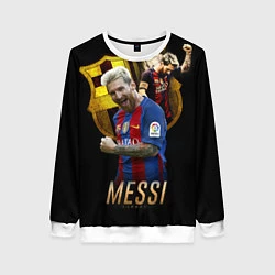 Свитшот женский Messi Star, цвет: 3D-белый