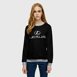 Свитшот женский Lexus, цвет: 3D-меланж — фото 2