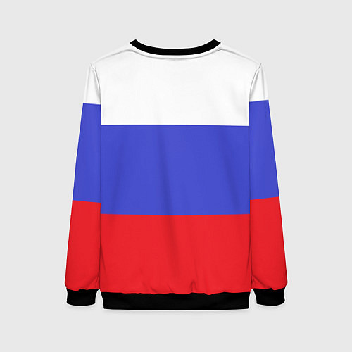 Женский свитшот ОМОН, флаг и герб России / 3D-Черный – фото 2