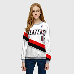 Свитшот женский Portland Trail Blazers 0, цвет: 3D-меланж — фото 2