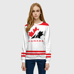 Свитшот женский Canada Team, цвет: 3D-белый — фото 2
