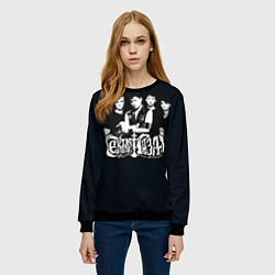 Свитшот женский Сектор Газа, цвет: 3D-черный — фото 2