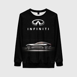 Свитшот женский Infiniti, цвет: 3D-черный