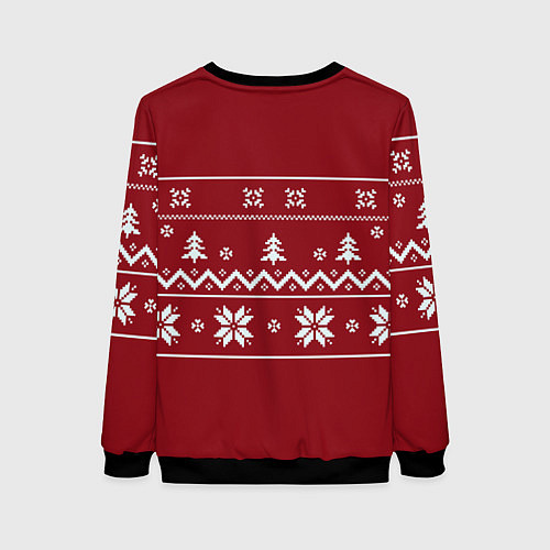 Женский свитшот Рождество / 3D-Черный – фото 2