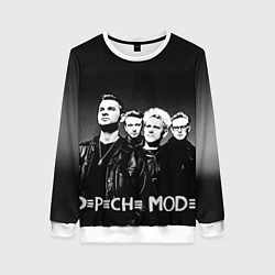 Свитшот женский Depeche Mode: mono, цвет: 3D-белый