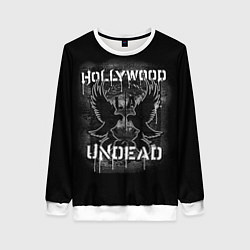 Свитшот женский Hollywood Undead: LA, цвет: 3D-белый