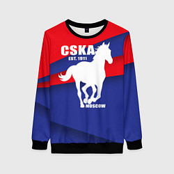 Свитшот женский CSKA est. 1911, цвет: 3D-черный