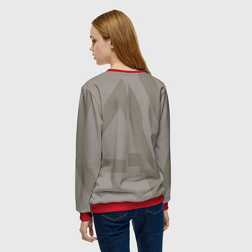 Женский свитшот Linkin Park: Grey style / 3D-Красный – фото 4