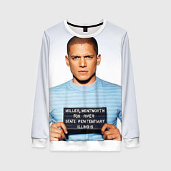 Свитшот женский Prison Break: Michael Scofield, цвет: 3D-белый