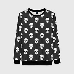 Свитшот женский BFMV: Skulls, цвет: 3D-черный