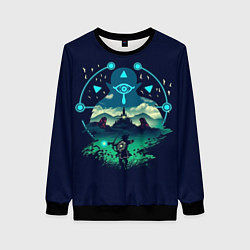 Свитшот женский The Legend of Zelda, цвет: 3D-черный