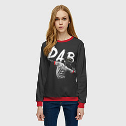 Свитшот женский Paul Pogba: Dab, цвет: 3D-красный — фото 2